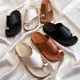 Sandália Feminina Papete Birken Luxo Rasteira Lançamento Verão Promoção em oferta