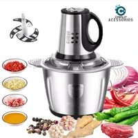 Imagem da promoção 2/3L Triturador De Alimentos Carne Elétrica Processador Cozinha Envio Imediato 110/220V