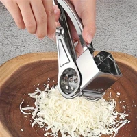 Imagem da promoção Ralador De Queijo Em Aço Inox Profissional Triturador Manual Super Prático
