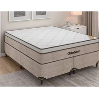 Imagem da promoção Cama Box Queen (Box + Colchão) Ortobom - de Mola 61cm de Altura New Ortotech
