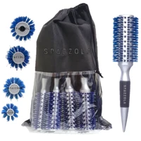 Imagem da promoção 4 Escovas Profissionais Térmicas Cerdas Javali Kit Salão azul