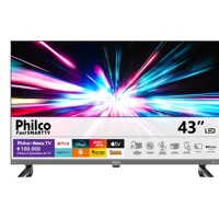 Imagem da promoção Smart Tv 43 Philco P43vik Roku Led Dolby Audio Wi-fi Hdmi Hdr Full Hd 110/220v