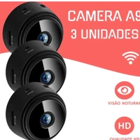 Imagem da promoção Kit 1-3 Câmeras A9 HD Mini com visão noturna Wifi Câmera 1080P Vigilância