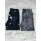 Kit 2 Shorts Fitness Marmorizado Roupa Academia Cintura Alta Feminino Tie Dye Zero Transparencia em oferta