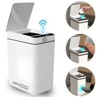 Imagem da promoção Lixeira Automática Inteligente 12L Abertura Sem Contato Hermética Sensor 3 Funções Saúde Higiene