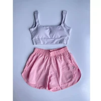 Imagem da promoção Conjunto de Short Duplo e Top em poliamida e Tactel Fitness Slim Fit