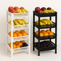 Imagem da promoção Fruteira Organizadora de Chão 4 Andares Em Plástico Multiuso