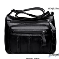 Imagem da promoção Bolsa Feminina de Couro PU Macio, Transversal e de Ombro, Moderna e Espaçosa para Mamãe, Alça Ajustá