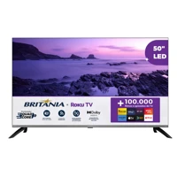 Imagem da promoção Smart Tv 50 Led 4k Britania B50cra Uhd Roku Dolby Audio Wi-fi Hdmi Hdr10 110/220v