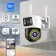 Camera Externa Ip a Prova D'água Wifi Dupla 2 Em 1 com Visao Noturna C/ Infravermelho monitor-G1 em oferta