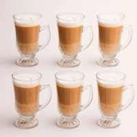 Imagem da promoção Jogo 6 Peças Canecas Capuccino Nespresso Em Vidro Irish Coffee 150ml