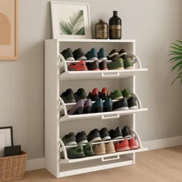 Imagem da promoção Sapateira Prateleira 3 Andares Organizadora Madeira Multiuso Cabe 20 Sapatos