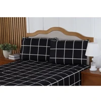 Imagem da promoção Jogo Lençol Casal King Size 3 Peças Cama Box Tecido 200 Fios Ideais Para Colchão 2,03mx 1,93m X 40cm