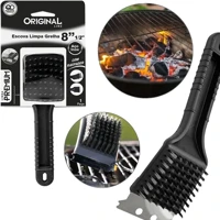 Imagem da promoção Escova Para Grelha Cerdas de Aço Original Line Limpa Grelha de Churrasqueira Com Raspador