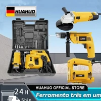 Imagem da promoção Kit Furadeira, Parafusadeira, Lixadeira, Serra Tico Tico Com e Maleta de Transporte
