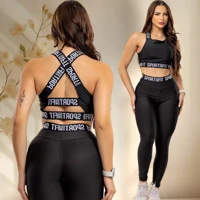 Imagem da promoção Conjunto Zero Transparência Calça Legging Leg Fitness Feminino Para Treino Academia