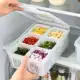 Cesto Organizador de Geladeira Com Divisórias Tampa Escorredor Caixa De Conservação Vegetais em oferta