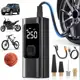 Bomba de Ar Digital Portátil Compressor Inflator Multi-função Calibrador de Carro Recarregável M6 em oferta