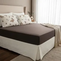 Imagem da promoção Jogo De Lençol Queen 03 Peças Estampado - Borboleta Marrom - MJ Enxovais