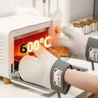 Imagem da promoção Luva de Silicone Térmica para Forno e Micro-ondas-Antiderrapante, Resistente ao Calor e Fácil de Lim