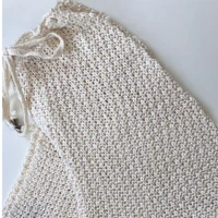 Imagem da promoção Calça Lisa Saída de Praia Feminina Tricot Crochê Tendência Verão Tricô Premium