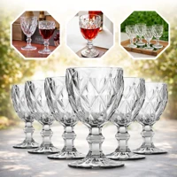 Imagem da promoção Jogo De Taças De Vidro Diamond Cristal 340ml 6 Peças