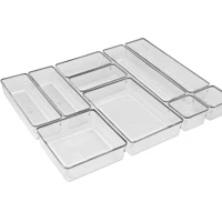 Imagem da promoção Acrimet Organizador Modular Transparente 10 unidades para gavetas e armários