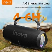 Imagem da promoção INOVA Caixa de Som Bluetooth Portátil – Bateria de 1200mAh - Potente 10W + Design Compacto