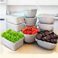 Imagem da promoção Kit jogo de 12 potes modelos variados marmita