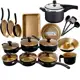 Jogo de Panela 17 Peças +Panela de Pressão 4,5L Conjunto Kit Teflon Antiaderente Frigideira Caçarola em oferta