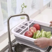 Imagem da promoção Escorredor Moderno De Louça Retrátil Talheres Pratos Silicone Dobrável Copo Organizador de Pia