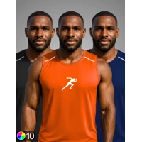 Imagem da promoção Kit 3 Regatas Dry Fit Masculina Esportiva Estilo Street