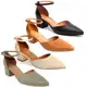 Scarpin Vizzano Salto Médio Bloco Tornozeleira Sapato Feminino em oferta