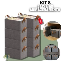 Imagem da promoção KIT 8 Caixa De Armazenamento De Roupas Arrumados Grade Para Íntimas E Calças