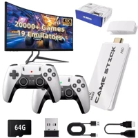 Imagem da promoção Vídeo Game Stick M15 Pro 4k 64gb Hdmi Com 2 Controles Se Fio +20mil Jogos Moby