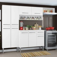 Imagem da promoção Armário de Cozinha Completa com Armário e Balcão 229cm Emilly Madesa