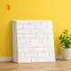 Kit 10 Und De Placas Adesivo 3d Papel Parede Tijolinho 77x70 Branco em oferta