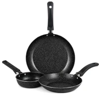 Imagem da promoção Jogo De Frigideiras Francesas 3 Peças 14 18 24Cm Preto Nacional