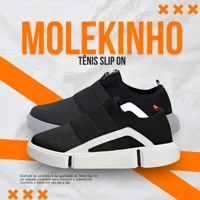 Imagem da promoção Tênis Infantil Masculino Molekinho Lycra Slip On Confortável