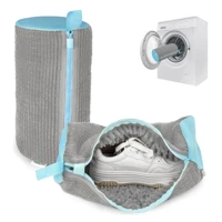 Imagem da promoção Saco Para Lavar Tênis Sapato Maquina De Lavar C/ziper Lavar Cor Cinza