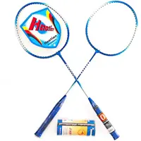 AX Esportes Kit Badminton c/ 2 Raquetes e 3 Petecas PRO , Azul em oferta na Amazon