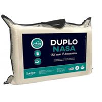 Imagem da promoção Travesseiro Nasa Poliuretano 45x65 cm Duoflex Duplo Nasa 2 Peças