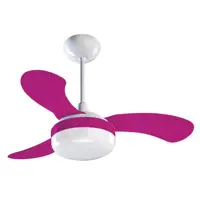 Ventilador de Teto Ventisol Petit 3 Pás - 3 Velocidades Rosa em oferta na Magazine Luiza