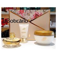 Imagem da promoção Kit Presente Lily: Eau de Parfum Válvula 75ml + Creme Acetinado Hidratante Desodorante 250g + Creme 