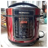 Imagem da promoção Panela Elétrica de Pressão Mondial Digital Master Cooker PE-41 3 Litros - Vermelha
