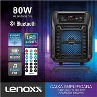 Imagem da promoção Caixa de Som Amplificada Lenoxx CA60 Bluetooth, Rádio FM, USB - 80W