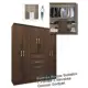 Guarda Roupa Solteiro 7 Portas 2 Gavetas Cancun Doripel em oferta