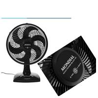 Imagem da promoção Ventilador de Parede e Mesa Mondial Maxi Power - NV-15-6P-FB 30cm 3 Velocidades