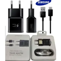 Carregador Samsung EP-TA20BBBCGBR Fast Charge Tipo C c/ Cabo Preto em oferta na Amazon