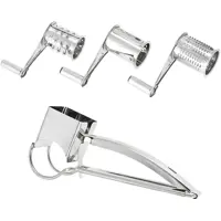 Ralador de Queijo Slicer Multi-Purpose Queijos Cenouras Pepinos Cortador Shredder com 3 Tambores em oferta na Amazon